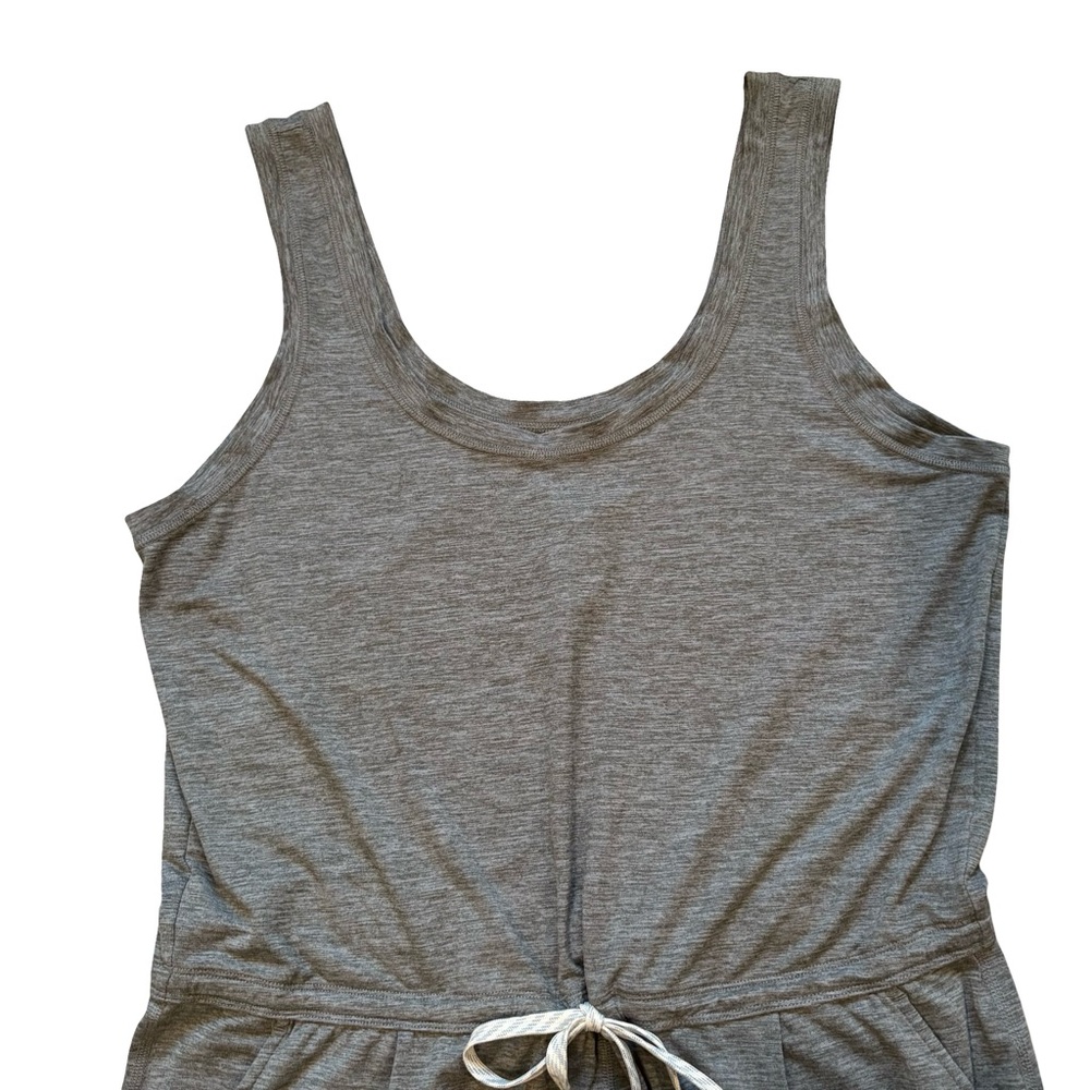 VUORI Lux At Ease Heathered Gray  Sleeveless Jumpsuit  Sz Lg - Picture 7 of 11